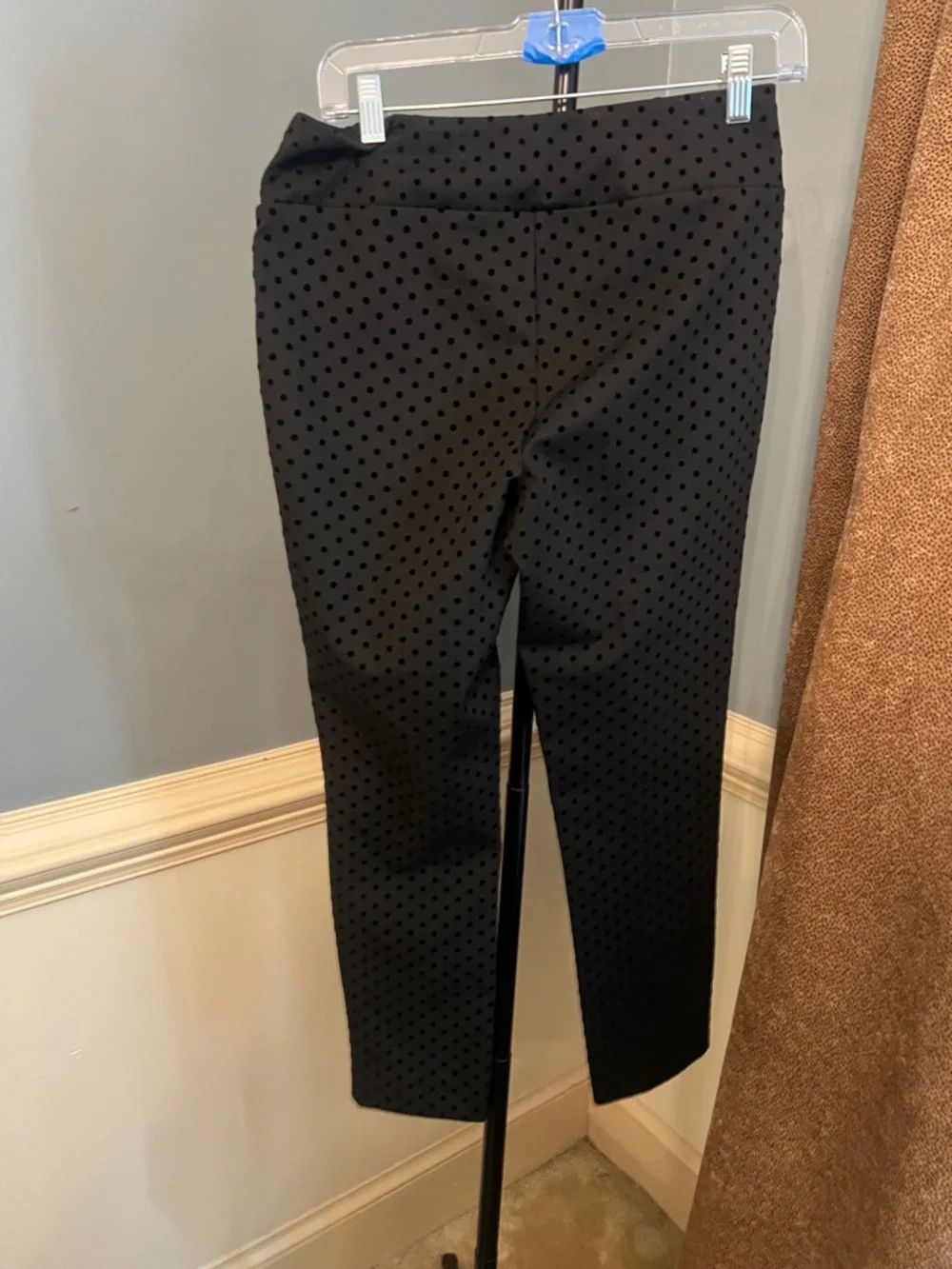 Jules & Leopold Black Polka Dot Cropped Pants